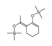 trimethyl-[1-(2-trimethylsilyloxycyclohex-2-en-1-ylidene)ethoxy]silane Structure