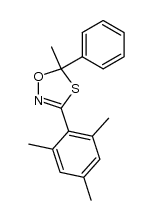 5-Methyl-5-phenyl-3-(2,4,6-trimethylphenyl)-1,4,2-oxathiazol结构式