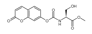 (S)-methyl 3-hydroxy-2-((((2-oxo-2H-chromen-7-yl)oxy)carbonyl)amino)propanoate Structure