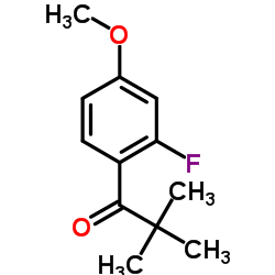 1-(2-Fluoro-4-methoxyphenyl)-2,2-dimethyl-1-propanone Structure