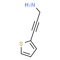 2-Propyn-1-amine, 3-(2-thienyl)- (9CI)结构式
