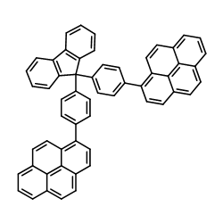 9,9-bis[4-(pyrenyl)phenyl]-9H-fluorene structure