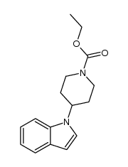4-indol-1-yl-piperidine-1-carboxylic acid ethyl ester Structure