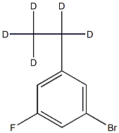 3-Fluoro-5-(ethyl-d5)-bromobenzene结构式