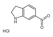 6-Nitro-2,3-dihydro-1H-indole hydrochloride Structure