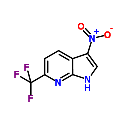 3-Nitro-6-(trifluoromethyl)-1H-pyrrolo[2,3-b]pyridine Structure