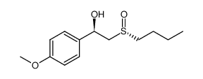 n-butyl (2R)-2-hydroxy-2-(p-methoxyphenyl)-ethyl (R)-sulfoxide结构式