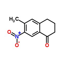 6-Methyl-7-nitro-3,4-dihydro-1(2H)-naphthalenone结构式