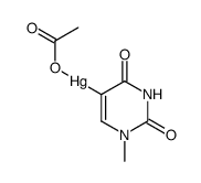 5-acetoxymercuri-1-methyluracil结构式