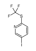 5-Iodo-2-[(trifluoromethyl)sulfanyl]pyridine Structure