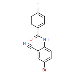 N-(4-Bromo-2-cyanophenyl)-4-fluorobenzamide structure