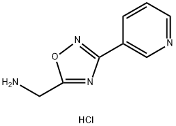 5-Aminomethyl-3-pyridin-3-yl-[1,2,4]oxadiazole dihydrochloride Structure