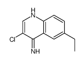 4-Amino-3-chloro-6-ethylquinoline Structure