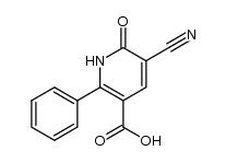 5-cyano-6-oxo-2-phenyl-1,6-dihydropyridine-3-carboxylic acid结构式