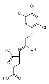 (2S)-2-[[2-(3,5,6-trichloropyridin-2-yl)oxyacetyl]amino]pentanedioic acid结构式