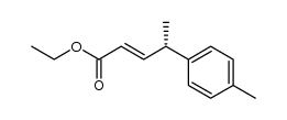 (S)-ethyl 4-(p-tolyl)pent-2-enoate结构式