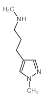 N-甲基-3-(1-甲基-1H-吡唑-4-基)-1-丙胺结构式