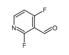 2,4-difluoropyridine-3-carbaldehyde Structure