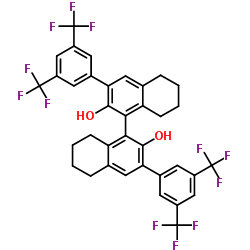 (S)-3,3'-双(3,5-双(三氟甲基)苯基)-5,5’,6,6’,7,7’,8,8’-八氢联萘酚结构式