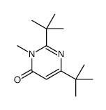 2,6-ditert-butyl-3-methylpyrimidin-4-one Structure