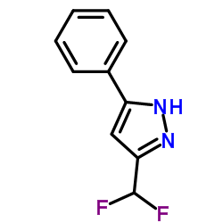 3-二氟甲基-5-苯基吡唑结构式