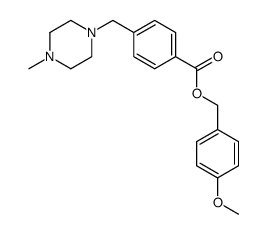 4-(4-methyl-piperazin-1-methyl)-benzoic acid 4-methoxy-benzyl ester结构式