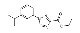 ETHYL 1-(3-ISOPROPYLPHENYL)-1H-1,2,4-TRIAZOLE-3-CARBOXYLATE结构式