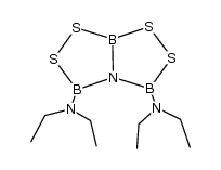 N3,N3,N5,N5-tetraethyl-[1,2,4,3,5]dithiazadiborolo[3,4-c][1,2,4,3,5]dithiazadiborole-3,5-diamine Structure