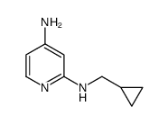 N2-(cyclopropylmethyl)pyridine-2,4-diamine结构式