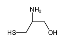 (2R)-2-amino-3-sulfanylpropan-1-ol结构式
