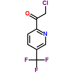 2-Chloro-1-[5-(trifluoromethyl)-2-pyridinyl]ethanone结构式