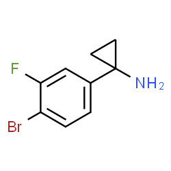 1-(4-bromo-3-fluorophenyl)cyclopropan-1-amine hydrochloride Structure