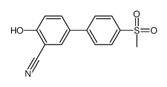 2-hydroxy-5-(4-methylsulfonylphenyl)benzonitrile结构式