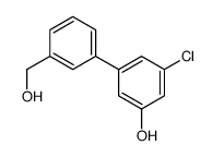 3-chloro-5-[3-(hydroxymethyl)phenyl]phenol结构式