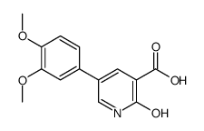 5-(3,4-dimethoxyphenyl)-2-oxo-1H-pyridine-3-carboxylic acid结构式