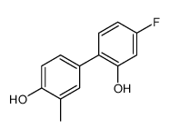4-(4-fluoro-2-hydroxyphenyl)-2-methylphenol结构式
