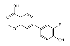4-(3-fluoro-4-hydroxyphenyl)-2-methoxybenzoic acid Structure