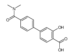 4-[4-(dimethylcarbamoyl)phenyl]-2-hydroxybenzoic acid Structure