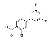 2-chloro-4-(3,5-difluorophenyl)benzoic acid Structure