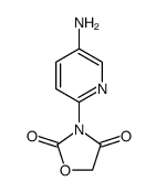 3-(5-aminopyridin-2-yl)-1,3-oxazolidine-2,4-dione结构式