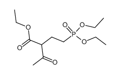 2-(2-diethoxyphosphoryl-ethyl)-acetoacetic acid ethyl ester结构式