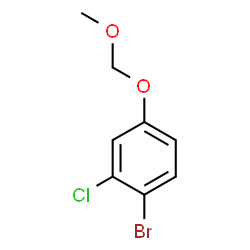 1-Bromo-2-chloro-4-(methoxymethoxy)-benzene structure
