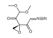 (S)-1-diazo-3-epoxy-5,5-dimethoxypenta-2,4-dione结构式