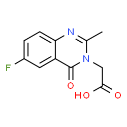 (6-Fluoro-2-methyl-4-oxo-4H-quinazolin-3-yl)-acetic acid结构式