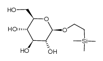 1-O-(2-trimethylsilylethyl)-β-D-glucopyranoside结构式