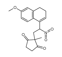 3-methoxy-11-nitro-8,14-secoestra-1,3(10),8-tetraene-14,17-dione结构式