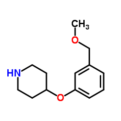 4-[3-(Methoxymethyl)phenoxy]piperidine结构式
