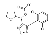 [[4-(2,6-dichlorophenyl)-1,2,5-thiadiazol-3-yl]-(oxolan-2-yl)methyl] carbonate Structure