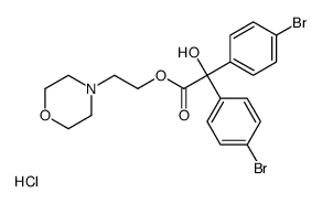 2-morpholin-4-ylethyl 2,2-bis(4-bromophenyl)-2-hydroxyacetate,hydrochloride结构式
