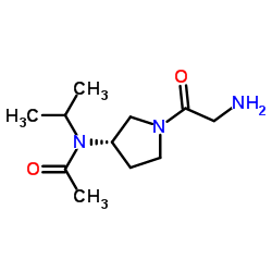 N-[(3S)-1-Glycyl-3-pyrrolidinyl]-N-isopropylacetamide结构式